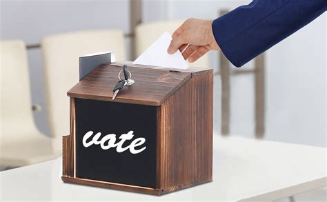 metal ballot box with lock|wooden ballot box with lock.